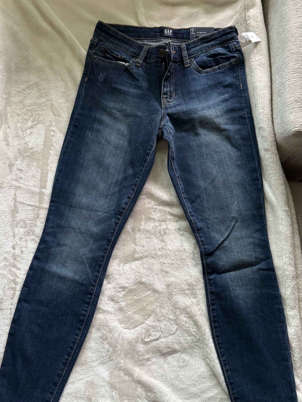 GAP Women's Navy Blue Stretch Skinny Jeans size 25 Regular
